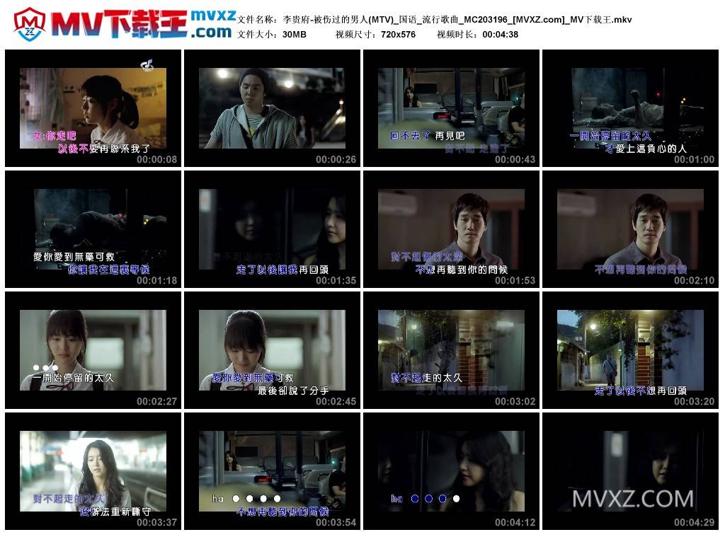 李贵府-被伤过的男人(MTV)_国语_流行歌曲_MC203196